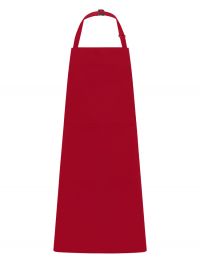 Klassische Latzschürze in Rot